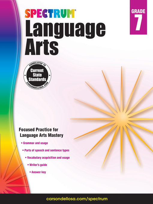 Cover image for Spectrum Language Arts, Grade 7